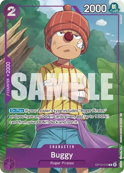 Buggy (Premium Card Collection -Best Selection Vol. 6-) OP13-072 R