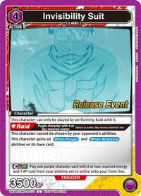 Invisibility Suit | UE19BT: SAKAMOTO DAYS Release Event Cards | Uncommon | Normal | #UE19BT/SMD-1-071
