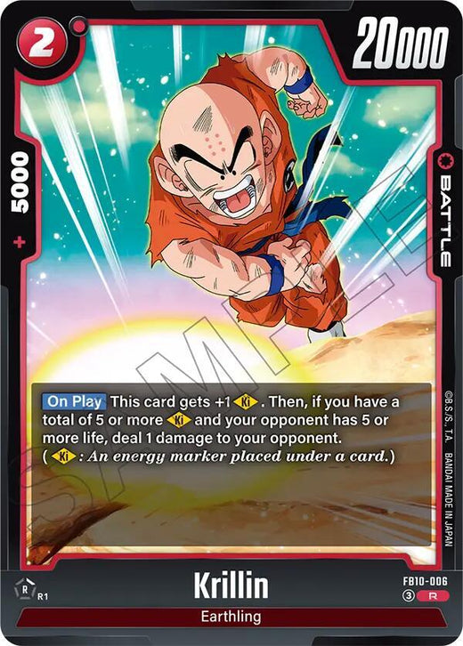 Krillin - FB10-006 Rare Holofoil