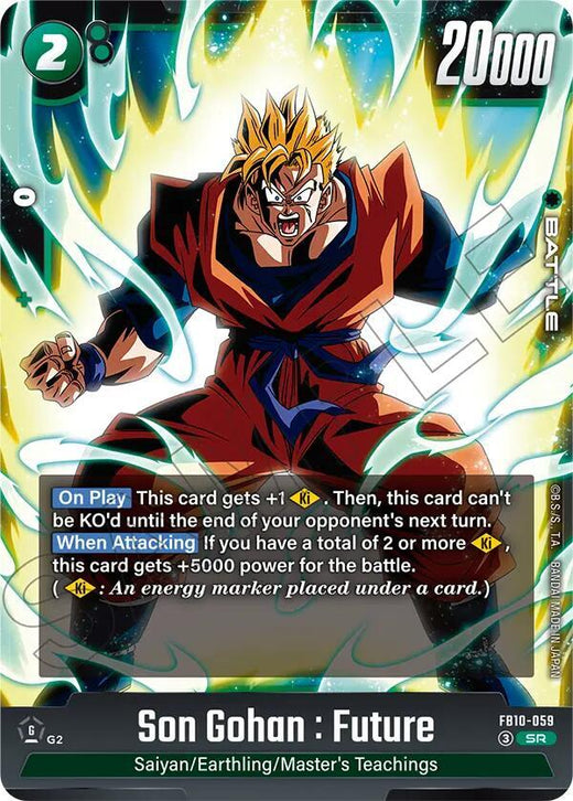 Son Gohan : Future - FB10-059 Super Rare Holofoil