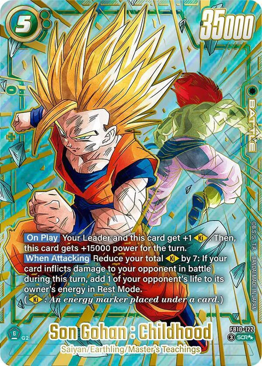 Son Gohan : Childhood - FB10-122 (Super Alternate Art) Secret Rare Holofoil
