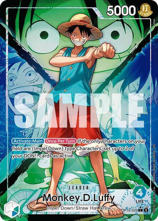 Monkey.D.Luffy (022) (Alternate Art) OP16-022 L Foil