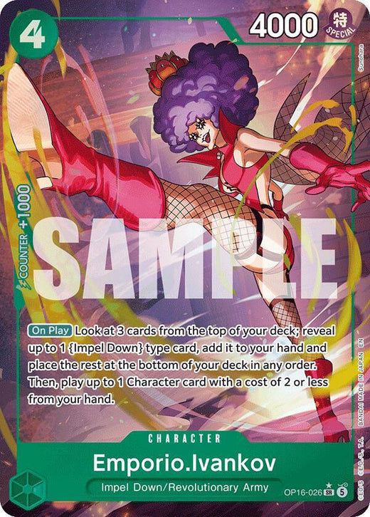 Emporio.Ivankov (026) (Alternate Art) OP16-026 SR Foil