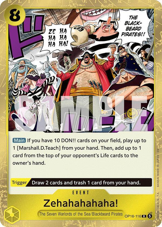 Zehahahahaha! OP16-116 R Foil