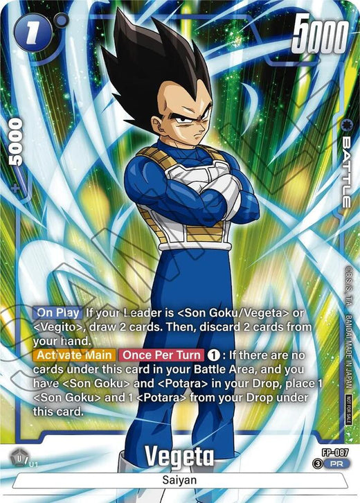 Vegeta - FP-087 (Tournament Pack 11) Promo Holofoil