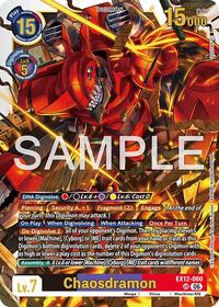 Chaosdramon | Digital World Shambala | Ultimate Rare | Foil | #EX12-060 UR