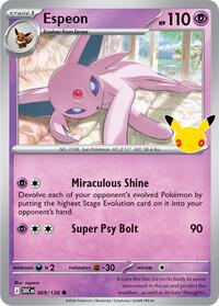 Espeon | ME: 30th Celebration | Common | Unspecified | #069/128