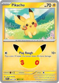 Pikachu - 047/128 | ME: 30th Celebration | Unspecified | #047/128