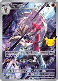 Lycanroc | ME: 30th Celebration | Illustration Rare | Unspecified | #138/128