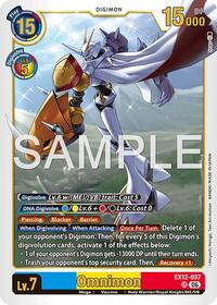 Omnimon | Digital World Shambala | Ultimate Rare | Foil | #EX12-037 UR