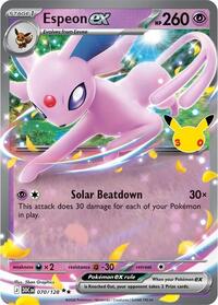 Espeon ex | ME: 30th Celebration | Double Rare | Unspecified | #070/128