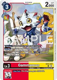 Gammamon | Digital World Shambala | Rare | Foil | #EX12-007 R