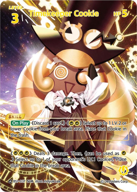 Timekeeper Cookie (SUR) BS1-037 Secret Ultra Rare
