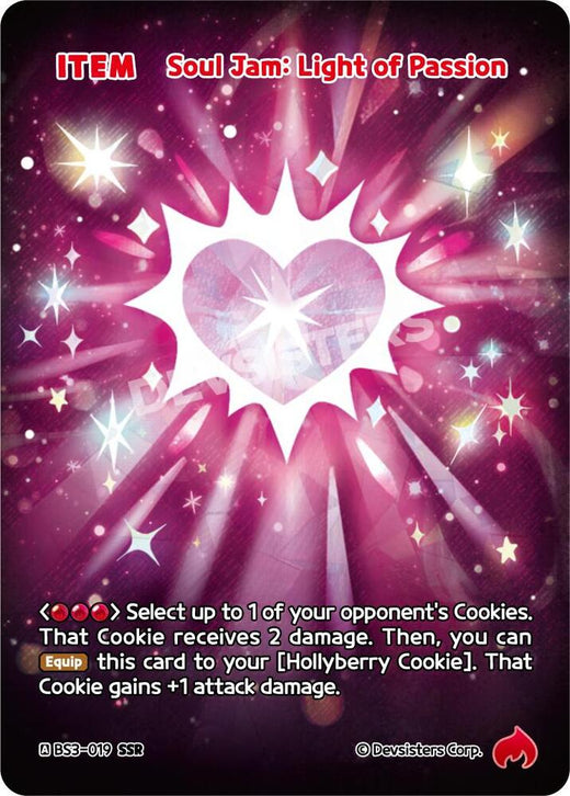 Soul Jam: Light of Passion (SSR) BS3-019 Secret Super Rare