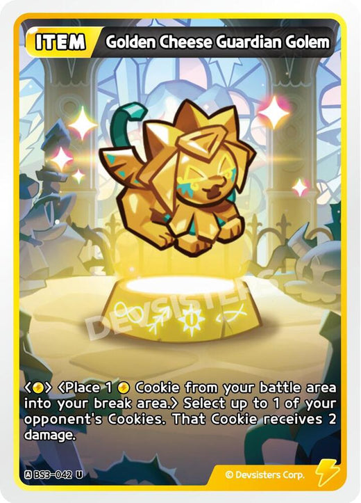 Golden Cheese Guardian Golem BS3-042 Uncommon