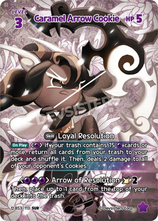 Caramel Arrow Cookie (SUR) BS3-113 Secret Ultra Rare