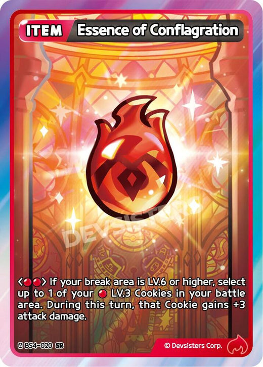 Essence of Conflagration BS4-020 Super Rare Foil