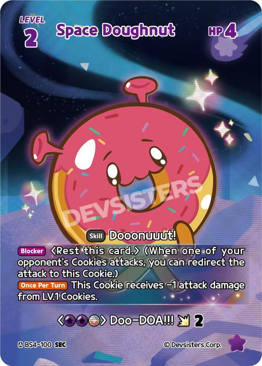 Space Doughnut (SEC) BS4-100 Secret Rare Foil