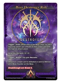 Boss Destroyer Role Card | The Vault Trials | Promo | Unspecified | #VT-076
