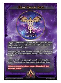 Boss Savior Role Card | The Vault Trials | Promo | Unspecified | #VT-074