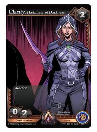 Clarity, Harbiner of Darkness | The Vault Trials | Promo | Unspecified | #VTD1-003 (P) Black