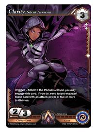 Clarity, Silent Assassin | The Vault Trials | Promo | Unspecified | #VTD2-009 (P) White