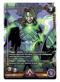 Clarity, the Challenger | The Vault Trials | Promo | Unspecified | #VTD1-004 (P) Black