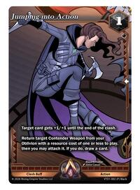 Jumping into Action | The Vault Trials | Promo | Unspecified | #VTD1-002 (P) Black