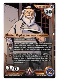 Master Zephyrion, Loyal Companion | The Vault Trials | Promo | Unspecified | #VTD2-001 (P) White