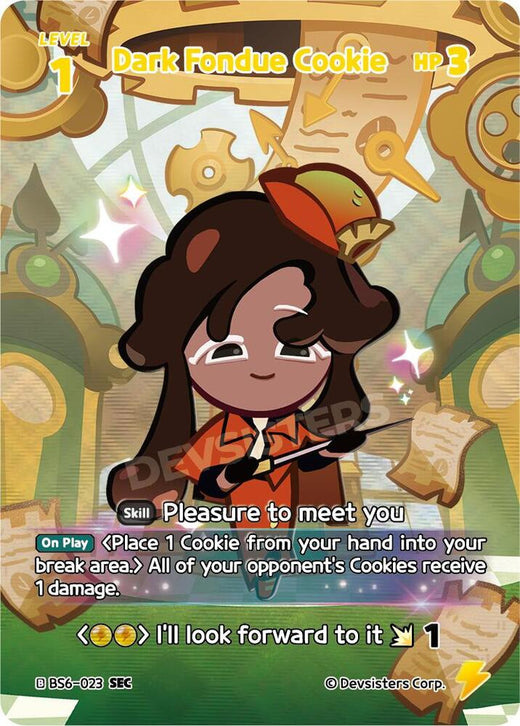 Dark Fondue Cookie (SEC) BS6-023 Secret Rare