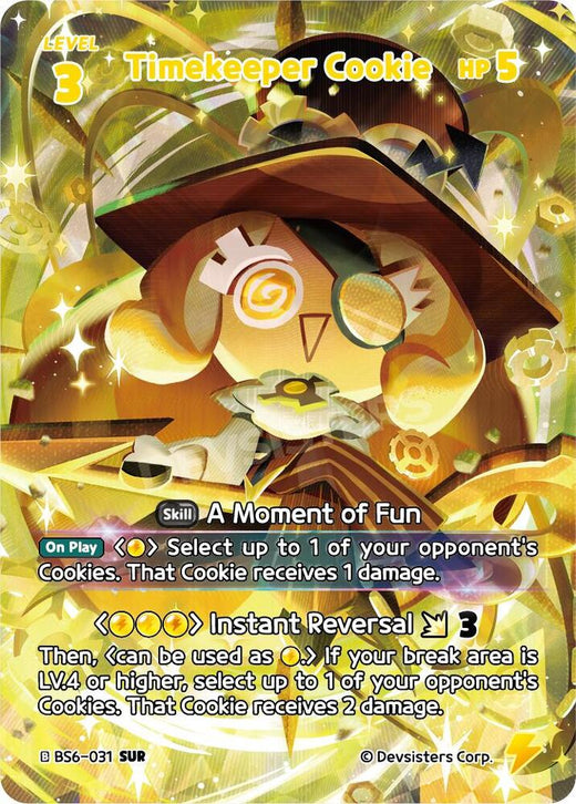 Timekeeper Cookie (031) (SUR) BS6-031 Secret Ultra Rare