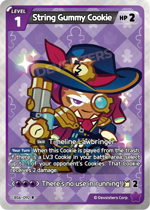 String Gummy Cookie (092) BS6-092 Rare Foil