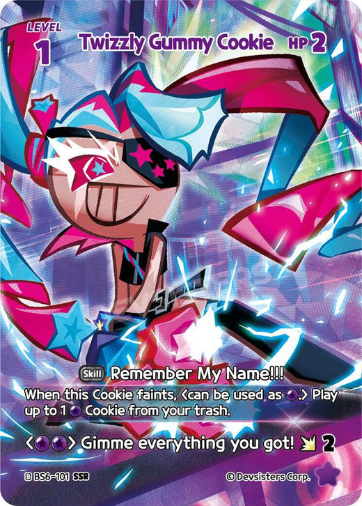 Twizzly Gummy Cookie (SSR) BS6-101 Secret Super Rare