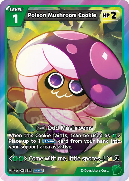 Poison Mushroom Cookie BS7-048 Super Rare Foil