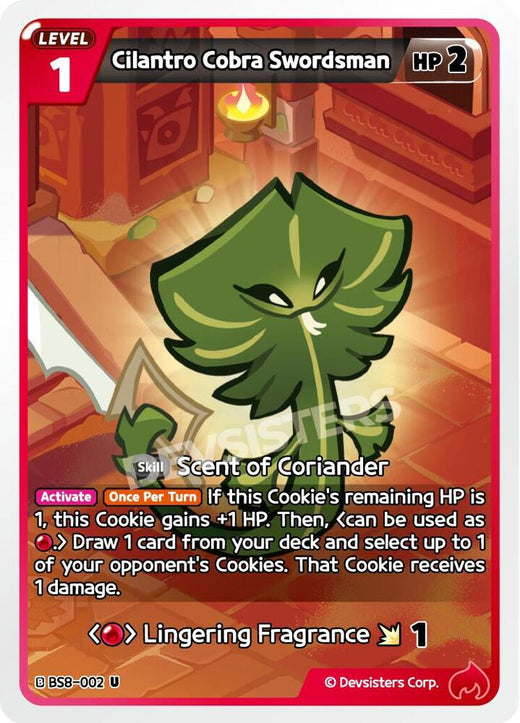Cilantro Cobra Swordsman BS8-002 Uncommon