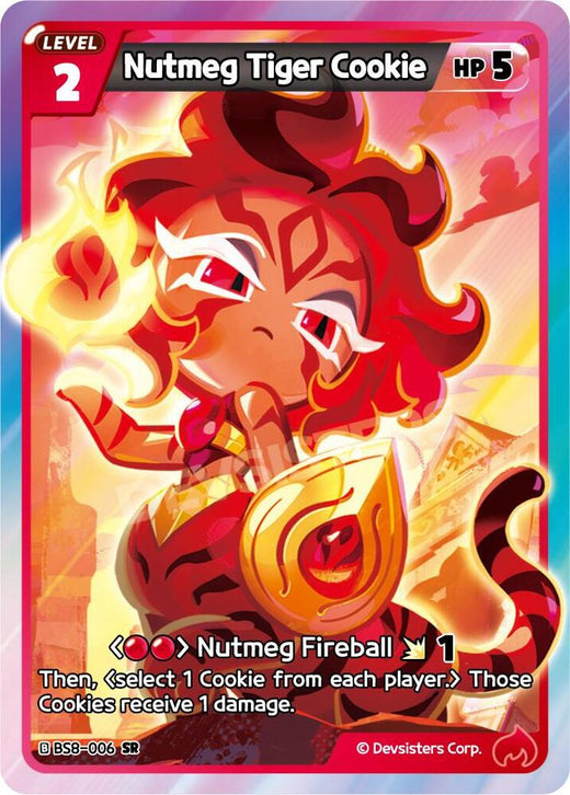 Nutmeg Tiger Cookie BS8-006 Super Rare Foil