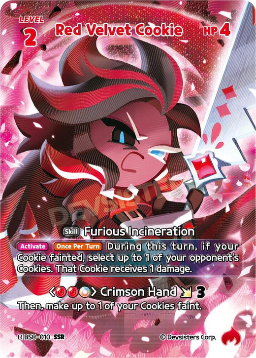 Red Velvet Cookie (SSR) BS8-010 Secret Super Rare