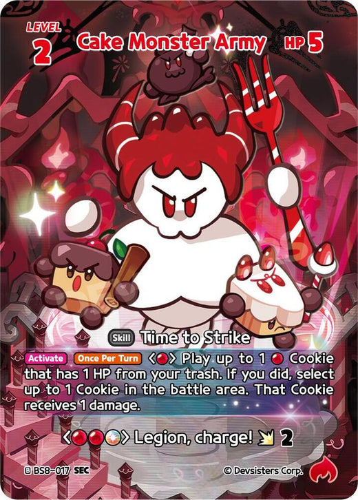 Cake Monster Army (SEC) BS8-017 Secret Rare