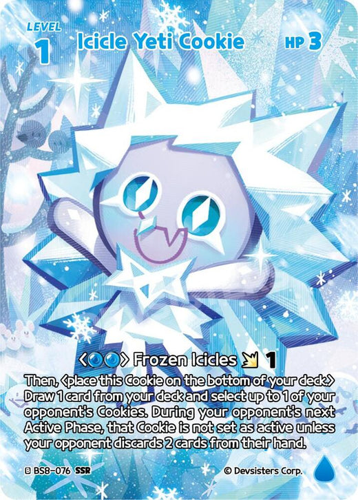 Icicle Yeti Cookie (SSR) BS8-076 Secret Super Rare