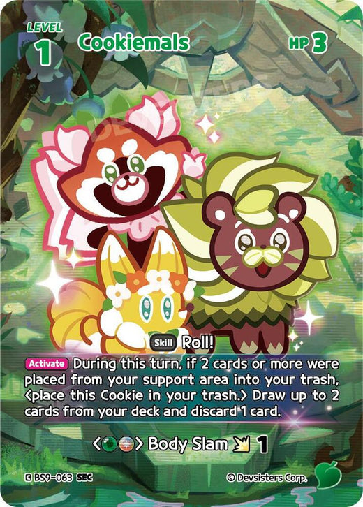 Cookiemals (SEC) BS9-063 Secret Rare Foil