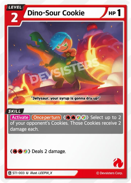 Dino-Sour Cookie ST1-003 Uncommon