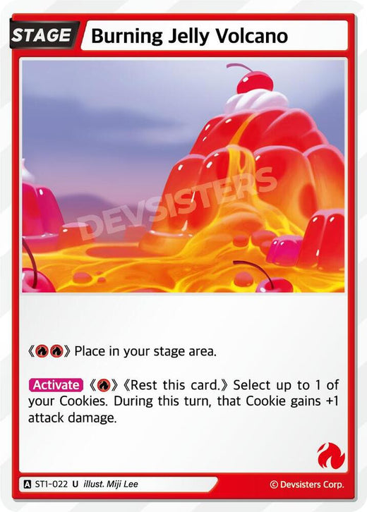 Burning Jelly Volcano ST1-022 Uncommon