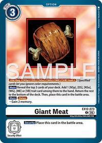 Giant Meat | Digital World Shambala | Common | Normal | #EX12-073 C