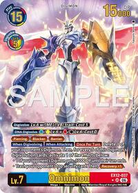 Omnimon (Alternate Art) | Digital World Shambala | Ultimate Rare | Foil | #EX12-037 UR