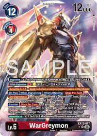 WarGreymon (Alternate Art) | Digital World Shambala | Super Rare | Foil | #EX12-017 SR