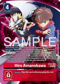Hiro Amanokawa (Alternate Art) | Digital World Shambala | Rare | Foil | #EX12-066 R