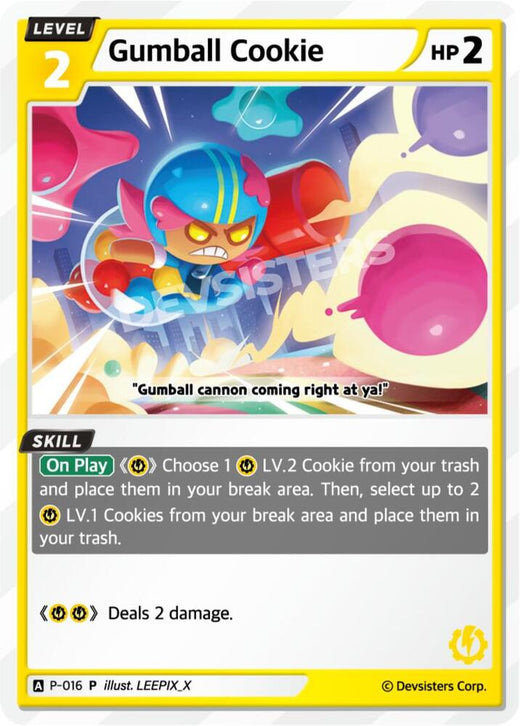 Gumball Cookie P-016 Promotion