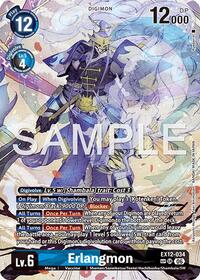 Erlangmon (SP) | Digital World Shambala | Super Rare | Foil | #EX12-034 SR