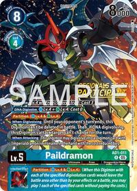 Paildramon - AD1-011 (Regionals 26-27 Season 2 Participant) | Advanced Booster Digimon Generation | Rare | Foil | #AD1-011 R