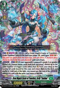 Great Magick Caster of Transitory, Zerith "Fantome" | DZ-BT14: Envoys of the Crimson Moon | RRR | Normal | #DZ-BT14/016EN